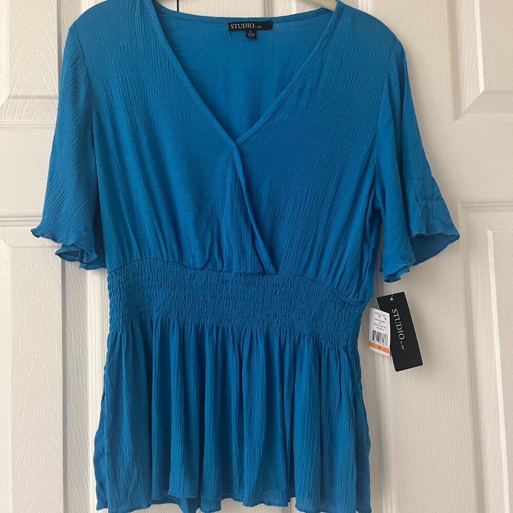 Womens Summer Casual Peplum Top